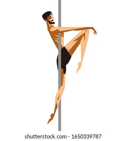 Male Pole Dancer In The Tube