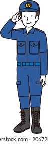 Male Police Officer: Police Dispatch Clothes