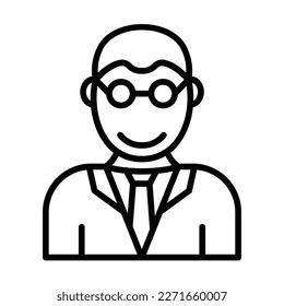 Male Professor Icon Design For Personal And Commercial Use