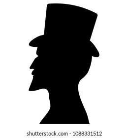 6,872 Silhouette man top hat Images, Stock Photos & Vectors | Shutterstock