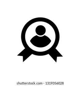 male with ribbon icon