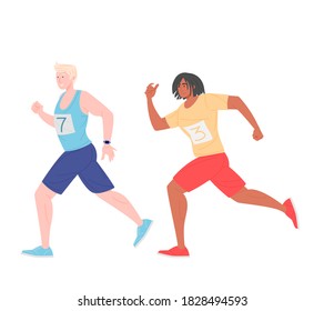 Running Peoplevector Illustration Stock Vector (Royalty Free ...