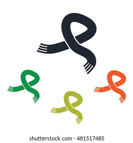 Male scarf icon