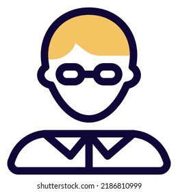 Male Secretary Avatar Wearing Spectacles