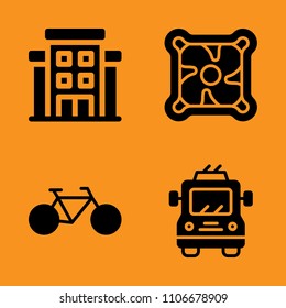 male, service, cable and job icons set. Vector illustration for web and design