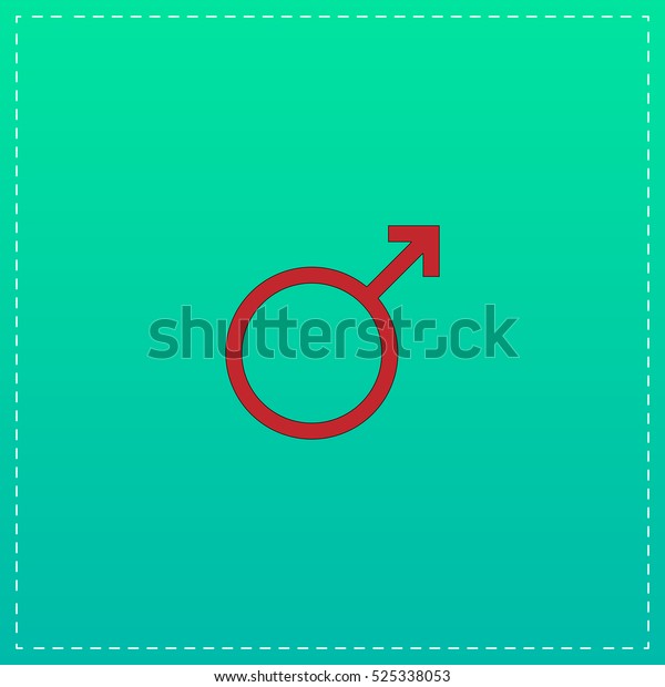 Male Sex Icon Red Vector Icon Stock Vector Royalty Free 525338053 Shutterstock 6257