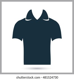 Male shirt with collar icon