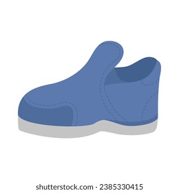 male shoe blue vector isolated