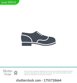 male shoes Icon. Vector illustration EPS 10.