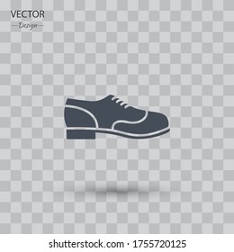 male shoes Icon. Vector illustration EPS 10.