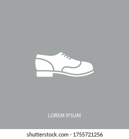 male shoes Icon. Vector illustration EPS 10.