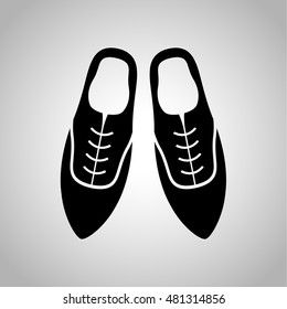 Male shoes pair icon