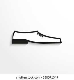 Male shoes. Vector icon.