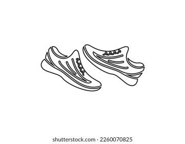 Male shoes vector illustration isolated on white. Men shoe icon outline style Royalty Free Vector Image . Men shoes thin line icon.  Formal footwear outline style design, designed .