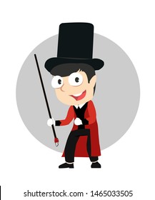 male showman vector illustration design