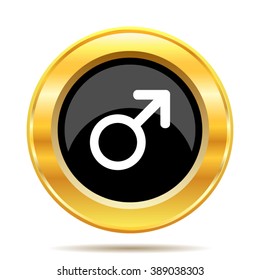 Male sign icon. Internet button on white background. EPS10 vector.