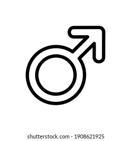 Male Sign icon in vector. Logotype