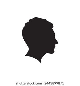 Male Silhouette Vector Illustration White Background