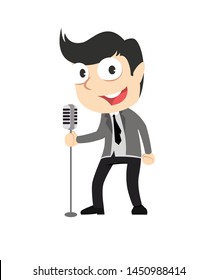 male singer vector illustration design