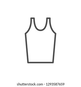 Male singlet line icon