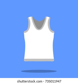 Male singlet vector sketch icon isolated on background. Male singlet icon for infographic, website or app. Flat design Vector Illustration eps10