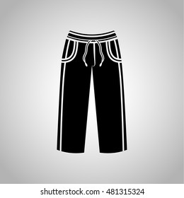 Male sport pants icon