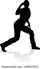A male street dance hip hop dancer in silhouette