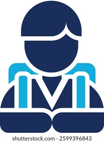 Male Student Icon Element For Design