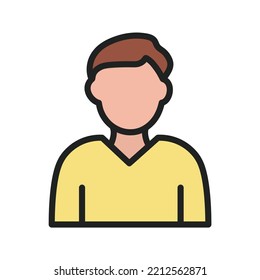 Male Student icon vector image. Can also be used for Physical Fitness. Suitable for mobile apps, web apps and print media.