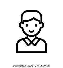 Icono de estudiante masculino Vector de la Academia de Estudio