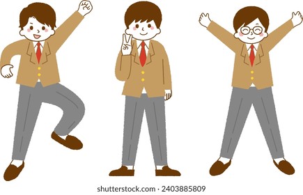 Un estudiante varón posando con una sonrisa.