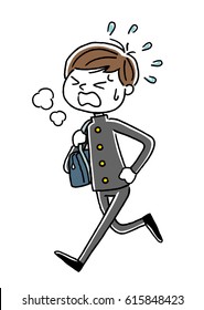 Male Student: Running