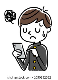 Male Student: Smartphone