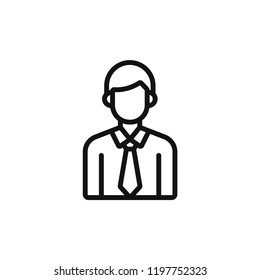 Male student vector icon