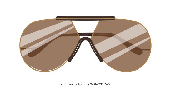 Male sunglasses modern design, stylish eyewear for man vector illustration isolated on white