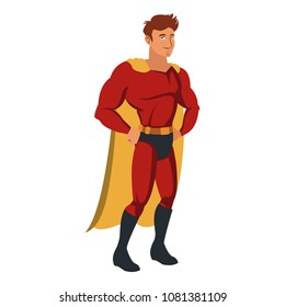 Male Superhero Cartoon Stock Vector (Royalty Free) 1081381109 ...