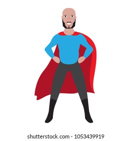 Male superhero cartoon character