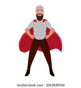 Male superhero cartoon character