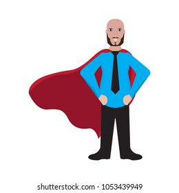 Male superhero cartoon character