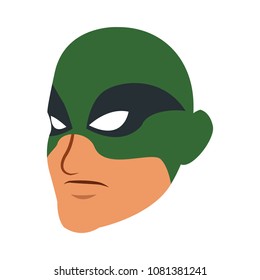 Male superhero face