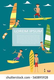 Male surfer riding on waves in sea