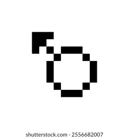 male symbol sign pixel art