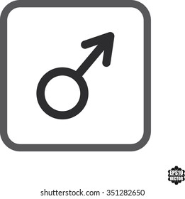 Male symbol. Vector illustration