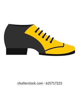 Male tango shoe icon flat isolated on white background vector illustration