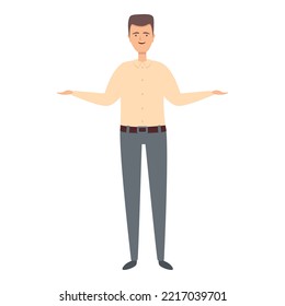 Male teacher icon cartoon vector. Man school. Person lecture