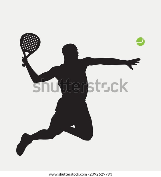 Male\
Tennis padel Player Icon Illustration. Paddle Sport Vector Graphic\
Symbol Clip Art. Sketch Black Sign young Female is padel tennis\
player jump to the ball good looking for\
posts\

