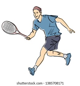 3,851 Tennis player outline Images, Stock Photos & Vectors | Shutterstock