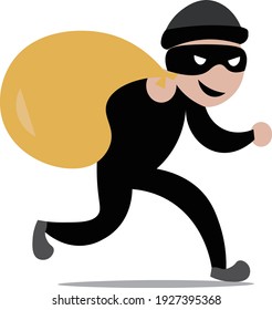 male thief robber break in 