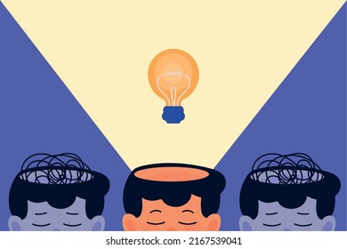 idea de pensamiento masculino y concepto de creatividad