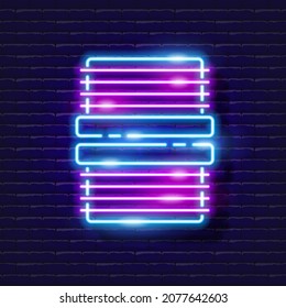 Male thread fitting neon icon. Irrigation system, watering system, hose and accessories glowing signs. Vector illustration for design, website, advertising, store, goods